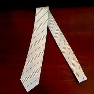Armani Mens Tie with light blue and black stripes